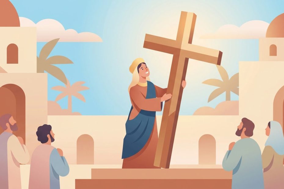 Holy Cross - Illustration prière catholique